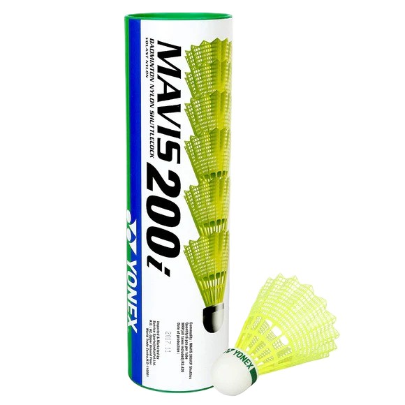 BADMINTON SHUTTLECOCK YONEX MAVIS 200I (SET OF 6)